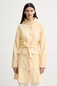 Rains geaca Curve Long Jacket W3 necaptusit galben 18130.111