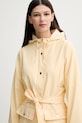 Rains geaca Curve Long Jacket W3 galben 18130.111