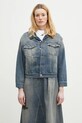 MM6 Maison Margiela geaca jeans necaptusit albastru S52AM0319