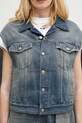 MM6 Maison Margiela giacca di jeans blu S52AM0319