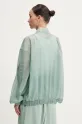 Odzież MM6 Maison Margiela kurtka S52AM0327 turkusowy