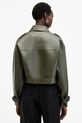 AllSaints geacă de piele OPHELIA verde W045LB