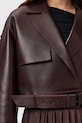 AllSaints geacă de piele OPHELIA W045LB burgundia NC25