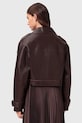 AllSaints geacă de piele OPHELIA burgundia W045LB