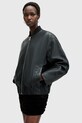 Îmbrăcăminte AllSaints geacă bomber de piele YARA W074LB negru