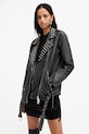 AllSaints geacă de piele BILLIE cu captuseala negru W082LB