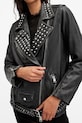 AllSaints geacă de piele BILLIE W082LB negru SS25