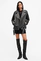 AllSaints geacă de piele BILLIE W082LB negru