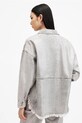 Хлопковая джинсовая куртка AllSaints HETTIE серый W106PB