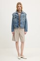 Τζιν μπουφάν MM6 Maison Margiela S52AM0308.M30018 μπλε SS25