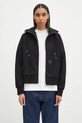 Dukserica Carhartt WIP Hooded Eldon Jacket bez uzorka crna I034374.89XX