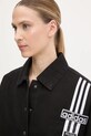 Τζιν μπουφάν adidas Originals DENIM TRACK TOP JJ3095 μαύρο
