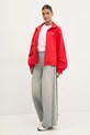 adidas Originals geaca WOVEN TT ZIP JX9203 rosu SS25