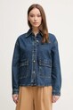 Хлопковая джинсовая куртка United Colors of Benetton джинс голубой 296XDN07R