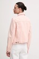 United Colors of Benetton geacă de blugi din bumbac 2RZVDN00N roz SS25