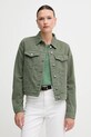 United Colors of Benetton giacca di jeans in cotone denim verde 2RZVDN00N