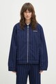adidas Originals Pinstripe H Jacket cu captuseala bleumarin JJ3477