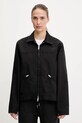 The North Face jachetă de bumbac Cedar Canvas Work cu captuseala negru NF0A8B99JK31