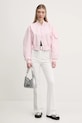 Hugo Blue kurtka bomber 50542360 różowy SS25