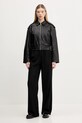 HUGO geacă de piele 50536938 negru SS25