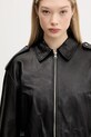 HUGO geacă de piele negru 50536938