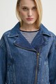 Levi's geaca jeans BIKER JACKET H125 bleumarin 001T8