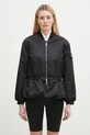 Coperni Gathered Hem Bomber cu captuseala negru COPBL24F3003