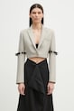 Sako Coperni Hybrid Cropped Tailored látka béžová COPV74F3004