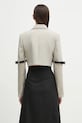Oblečenie Sako Coperni Hybrid Cropped Tailored COPV74F3004 béžová