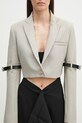 Coperni marynarka Hybrid Cropped Tailored beżowy COPV74F3004