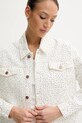 Guess jacheta de bumbac alb W5GN90.D5N91