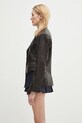 Andersson Bell blazer Hybrid Faux-Leather Blazer awa683w brown SS25