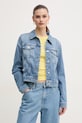 Τζιν μπουφάν Tommy Hilfiger χωρίς κουκούλα μπλε WW0WW44373