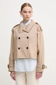 Tommy Hilfiger jacheta de bumbac cu captuseala bej WW0WW43933