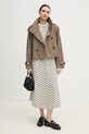 Хлопковая куртка Tommy Hilfiger WW0WW43933 коричневый SS25