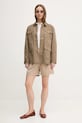 Košilová bunda Tommy Hilfiger WW0WW45933 zelená SS25