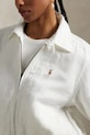 Λινό μπουφάν Polo Ralph Lauren λευκό 211938915