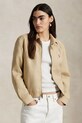Lněná bunda Polo Ralph Lauren nezateplené béžová 211938915
