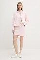 Tommy Jeans jachetă de bumbac DW0DW20230 roz SS25