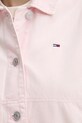 Tommy Jeans jachetă de bumbac DW0DW20230 roz