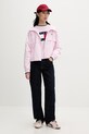 Tommy Jeans kurtka przejściowa damska DW0DW20672 różowy SS26
