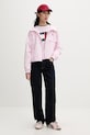 Tommy Jeans kurtka przejściowa damska DW0DW20672 różowy SS26