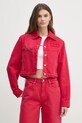 Îmbrăcăminte Red Bull Racing x Pepe Jeans geaca jeans COACH JACKET RL400015R40 rosu