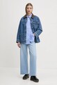 Τζιν μπουφάν Abercrombie & Fitch KI144.5063.275 μπλε SS25