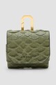 AllSaints husă airpod din piele AIRPOD Planet friendly verde W274XC