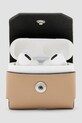 AllSaints husă airpod din piele AIRPOD W275XC bej SS25