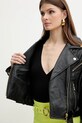 Just Cavalli geacă ramones de piele 78PAVP05.CP009 negru