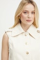 Patou vestă din bumbac bej OU0370178
