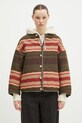 Visvim kurtka puchowa dwustronna z domieszką wełny Liner Jkt Jacquard Blanket pozostałe zielony 325105013006