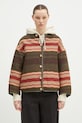 Visvim kurtka puchowa dwustronna z domieszką wełny Liner Jkt Jacquard Blanket pozostałe zielony 325105013006